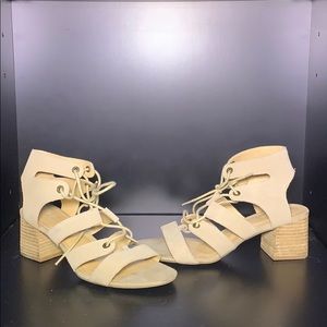 Strappy beige sandals
